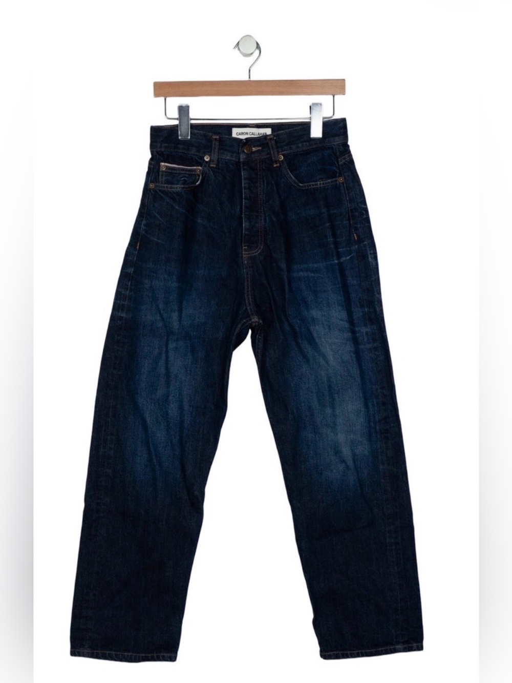 Caron Callahan Dark Rinse Rigid Denim Jeans 27